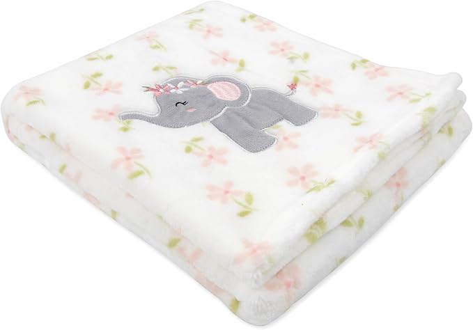 Plush Fleece Throw and Receiving Baby Blankets - Image 2
