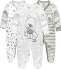 Kiddiezoom Baby and Toddler Boys'Snug Fit Footed One-Piece Romper Jumpsuit Cotton Cotton Footed Outfit
