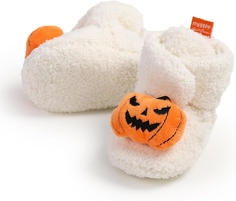 Ohwawadi Infant Baby Boys Girls Slippers Cozy Fleece Booties Soft Bottom Warm - Image 4