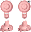 2pcs Duckbill Valves and 2pcs Double-Layed Diaphragm Compatible with Momcozy Upgraded Mobile Flow M9, Upgraded M9 Valve Diaphragm Breastfeeding Parts, Not Original Parts, 4 Packs Red