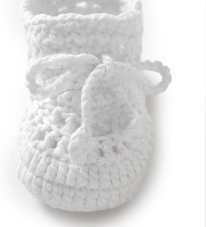 Hadetoto Baby Booties Hand Crochet Knit Cotton Bootie | Soft, Newborn First - Image 6