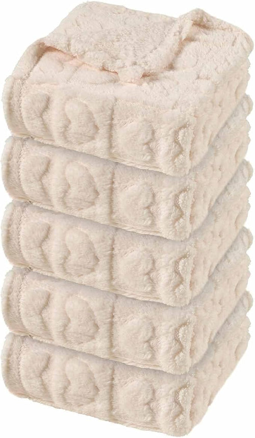 5 Pcs Baby Blanket Heart Checkered Ultra Soft Gift-Ready Plush by Unknown
