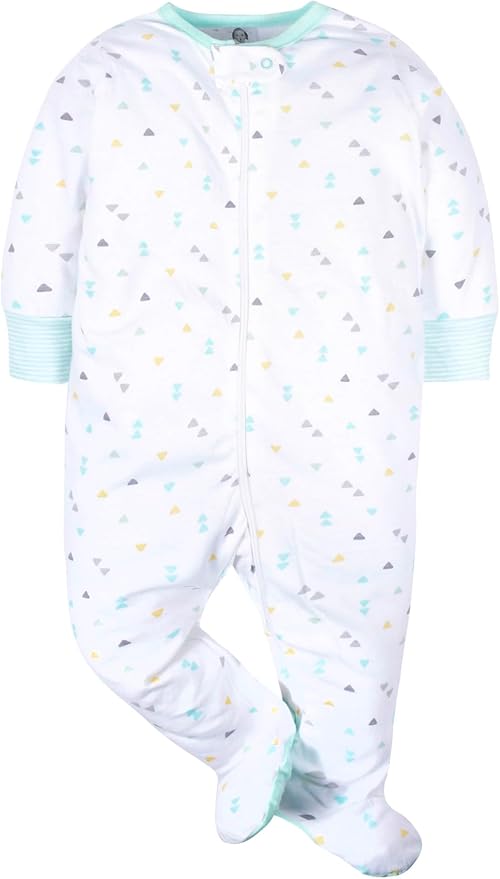 Gerber Baby Girls 4-Pack Sleep 'N Play Footie - Image 3