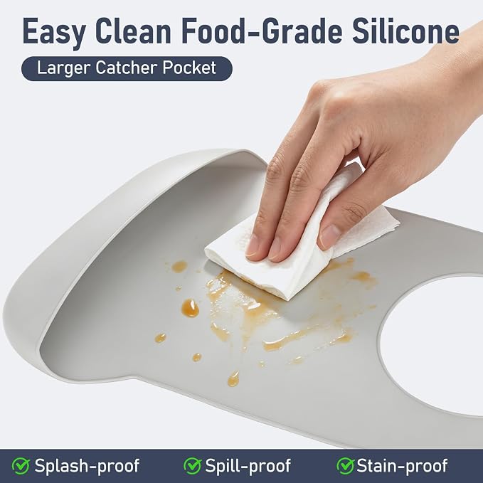 Adult Silicone Bibs | Adjustable Waterproof Clothing Protector - Image 6