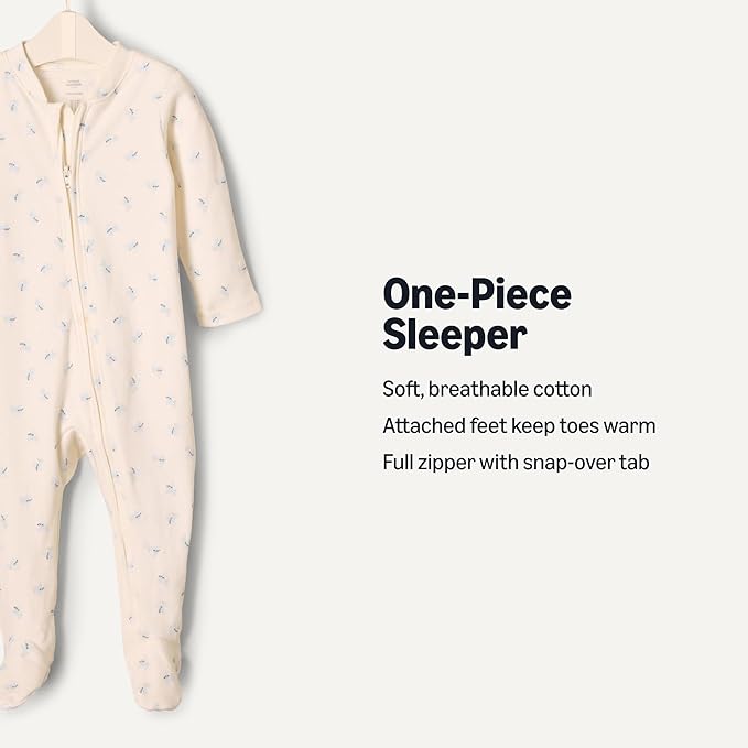 Amazon Essentials x Sofia Grainge Unisex Babies' Cotton Footed Sleep and Play - Image 2