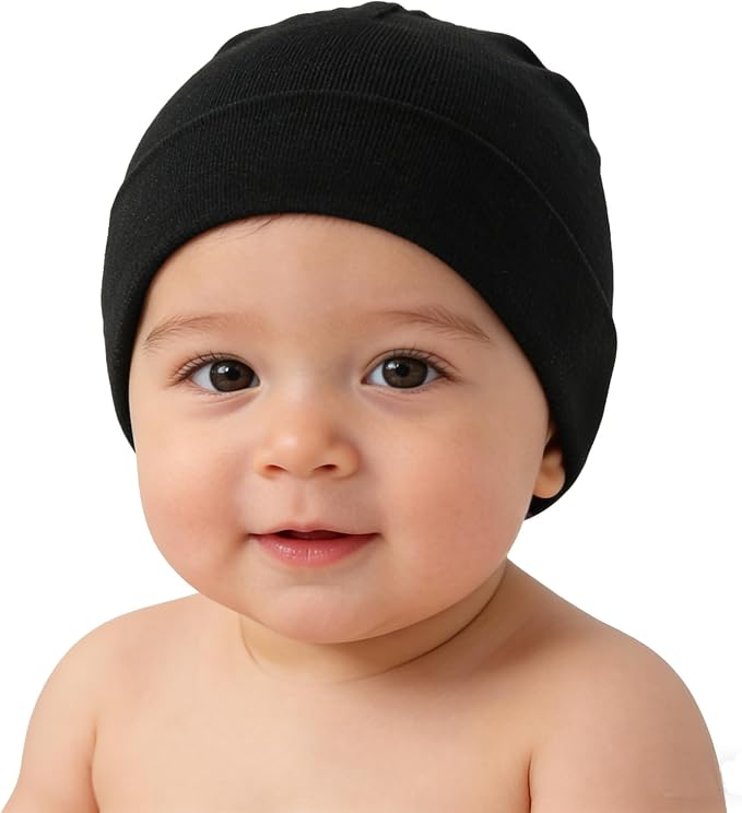 Newborn Hats Mittens Set Cute Baby Girls Boys Cotton Beanie hat Gloves - Image 4