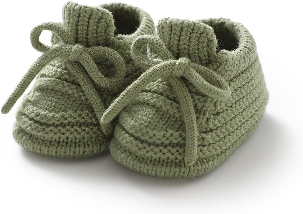 Neiwech Baby Booties Newborn Cozy Soft Warm Knitted Crib Shoes by Neiwech