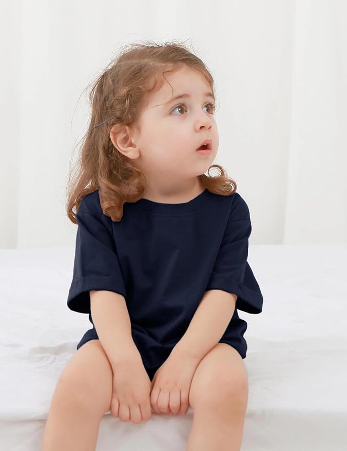 Jimonda Baby Bubble Romper Short Sleeve Bodysuit T-Shirt | 100% Cotton - Image 4