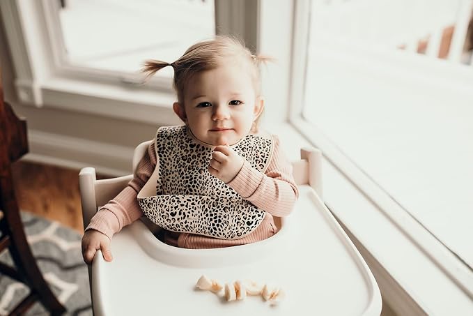 Three Little Tots Modern Silicone Baby Bib – Adjustable Fit Waterproof Catch - Image 6