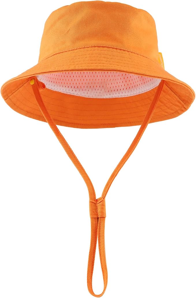 JANGANNSA Cotton Baby Sun Hat Infant Toddler Boys Girls Bucket Hats Summer Sun - Image 2