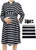 SUFEINI Maternity Robe and Matching Baby Swaddle Blanket Set, Mommy Robe by SUFEINI