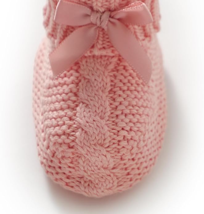 Baby Booties Newborn 100% Cotton Cozy Knit First Shoes | Soft Cute Shower Gift - Image 6