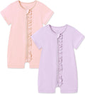 JunNeng Viscose from Bamboo Baby Sleeper, Short Sleeve Romper Jumpsuit | 2 Way by JunNeng