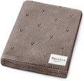 100% Luxury Organic Cotton Pointelle Knit Baby Blanket – Refined Lightweight by BleuLaLa