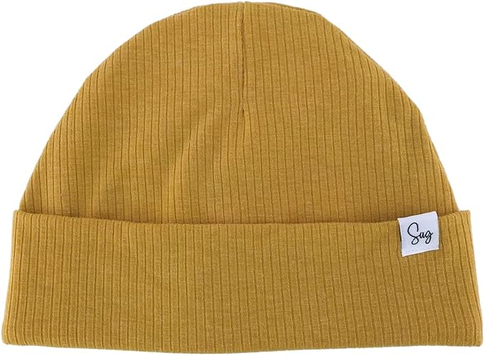 Jersey Beanie Hat for Newborn Baby Boys Girls Silky Satin Lined Hats Bonnet by Sugarmelon