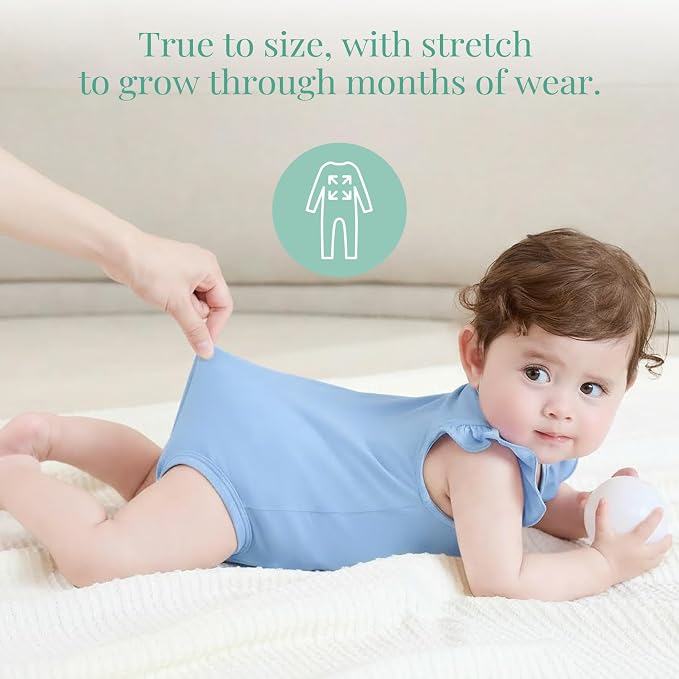 PATPAT Baby Girl Bamboo Viscose Bodysuits Set - Image 6