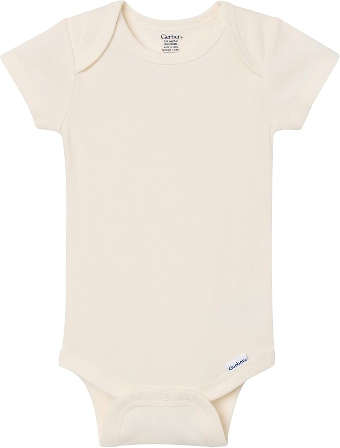 Gerber Baby Boys & Girls 5-Pack Solid Onesies Bodysuits - Image 5