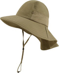 Baby Sun Hat with Neck Flap UPF 50+ by MACOWCF