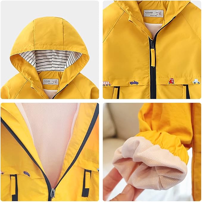 Volunboy Toddler Boys Spring Windbreaker Lightweight Jacket | baby boy - Image 4