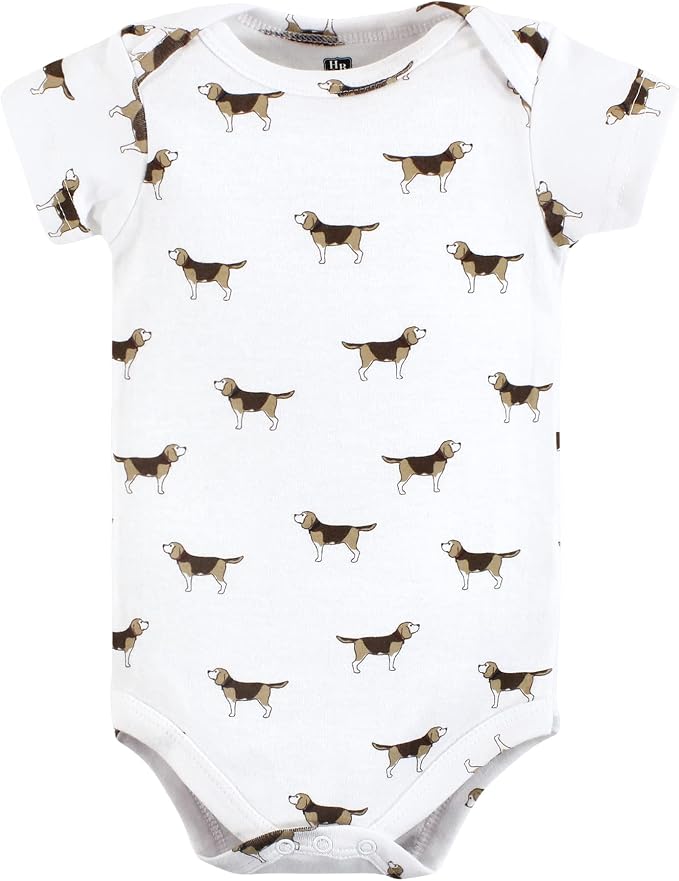 Hudson Baby Baby Boys' Cotton Bodysuits 7-pack - Image 7