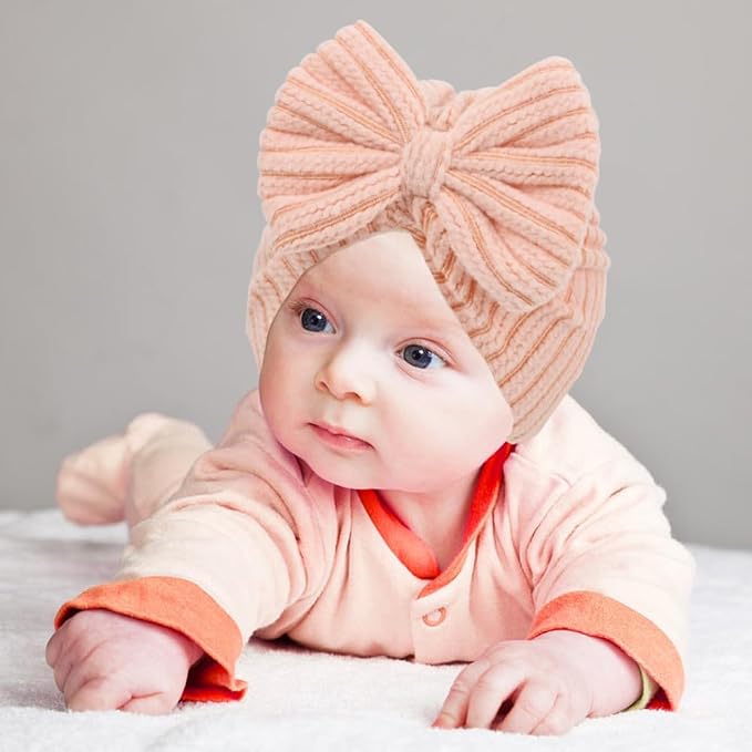 Cinaci 4 Pieces Baby Girls Turban Hats - Image 6