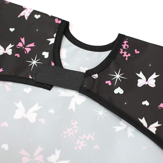 Short Sleeve Waterproof Bib for Toddlers – Feeding Apron for Mealtime, Daycare, Self-Feeding & Messy Play, Baby Bib