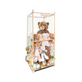 Stuffed Animal Storage, Wood Stuffed Animal Zoo Storage with Brake Wheels, Extra Large Capacity Plush Toy Cage, Space Save Toy Organizer with Kids, Perfect for Nursery Playroom Kidroom Bedroom
