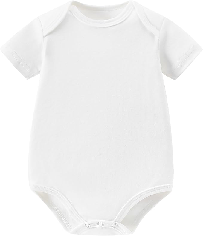 AIWUHE Unisex-Baby Short Sleeve Bodysuits Cotton One-piece Boy Girl Summer by AIWUHE