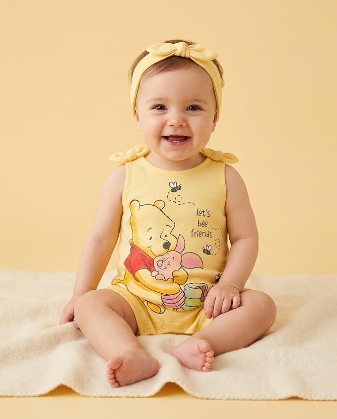 Disney Romper and Headband Outfit Set Newborn to Little Kid Sizes - Image 2