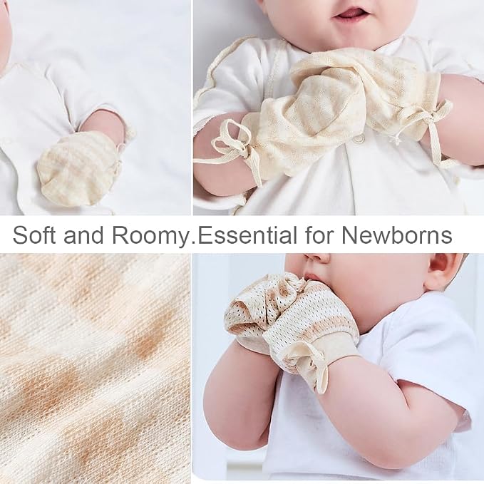 MOMSMENU Newborn Mittens No Scratch baby mitts - Image 6