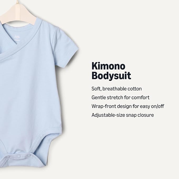 Amazon Essentials x Sofia Grainge Unisex Babies' Side Snap Short Sleeve Bodysuit - Image 2