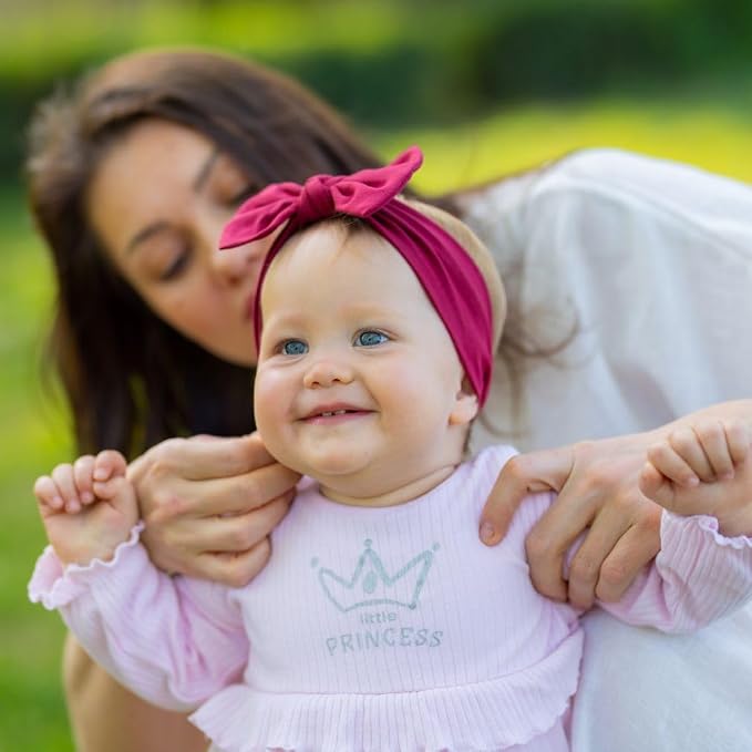 Baby Girl Headbands-Infant, Toddler Cotton Handmade Hairbands - Image 5
