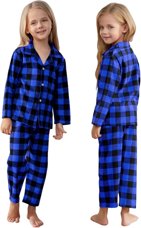 Schbbbta Family Matching Pajamas Holiday Sleepwear Long Sleeve Pjs Sets