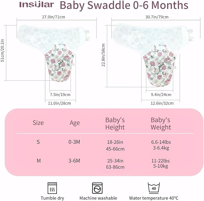 insular Baby Swaddle Wrap, Swaddle Blanket - Image 4