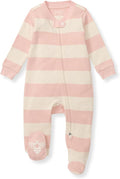 Burt's Bees Baby Girls' Organic Cotton, Sleep and Play Footed Pajamas | Easy by BurtsBeesBaby