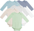 PurComfy Supersoft Bamboo Viscose Long Sleeve Baby Bodysuits, Unisex Baby | by PurComfy