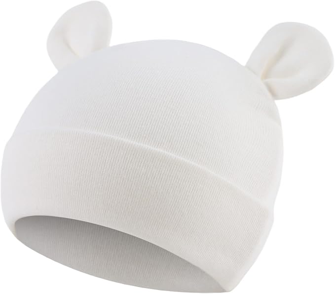 Cotton Newborn Baby Girls Hat Spring Newborn Boys Hat Cute Rabbit Infant Beanie - Image 3