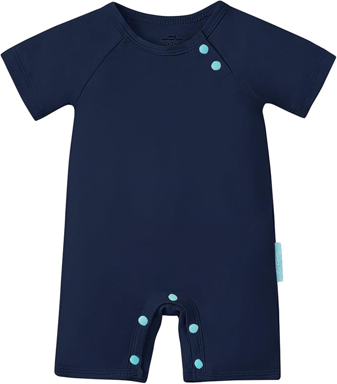 PurComfy SuperSoft Bamboo Viscose Baby Romper, Short Sleeve | One-piece Summer by PurComfy