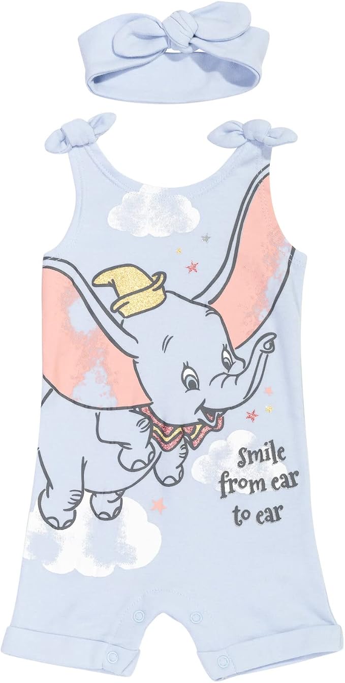 Disney Romper and Headband Outfit Set Newborn to Little Kid Sizes by Disney