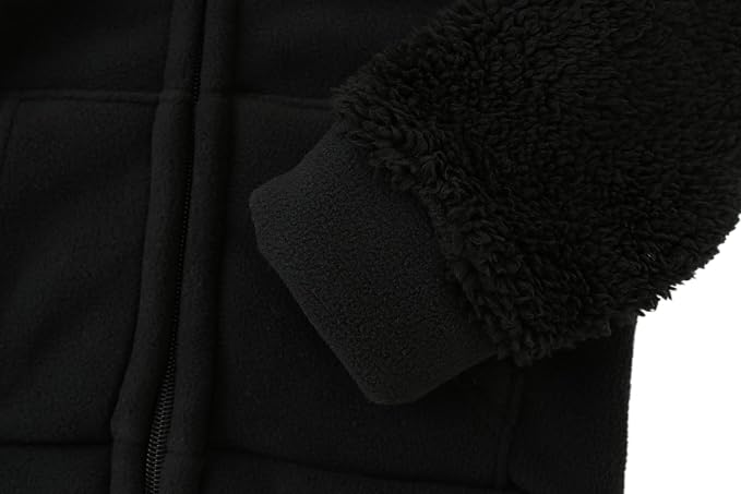 Toddler Winter Coats Baby Boys Girls Fuzzy Sherpa Fleece Jackets - Image 2