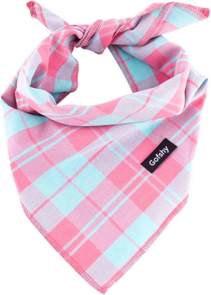 Spring Dog Bandana Large Cotton by Gofshy