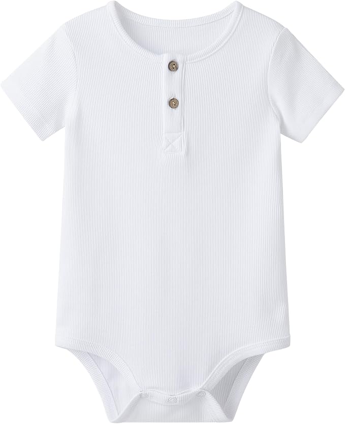 pureborn Baby Girls Boys Bodysuit Super Soft Cotton Romper 0-24 Months | by pureborn