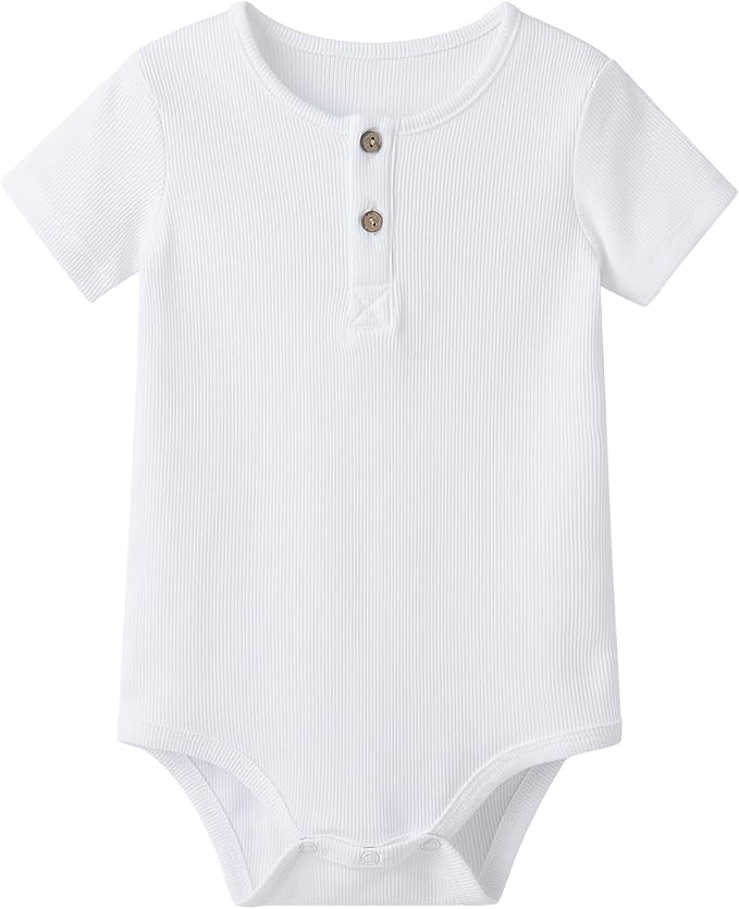pureborn Baby Girls Boys Bodysuit Super Soft Cotton Romper 0-24 Months | by pureborn