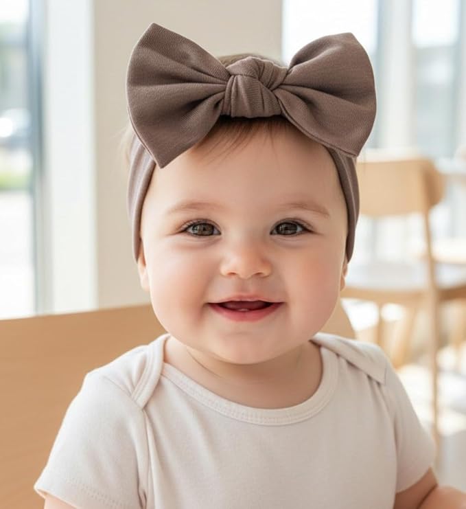 Baby Girl Headbands-Infant, Toddler Cotton Handmade Hairbands - Image 2