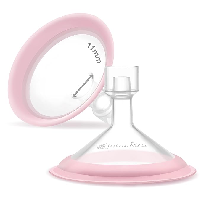 11mm Maymom MyFit Shields, Pano Series; Compatible with Medela Breast Pump- PersonalFit, Freestyle, Harmony, Maxi, Freestyle Flex Connector; Connect to Maymom Widemouth/Narrow Connector, 2pcs