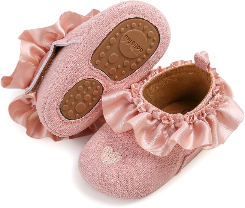 Ohwawadi Infant Baby Boys Girls Slippers Cozy Fleece Booties Soft Bottom Warm - Image 4
