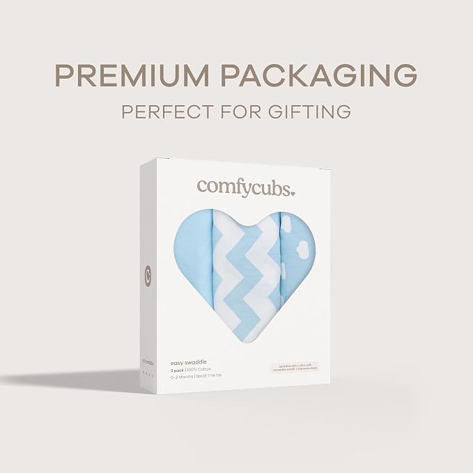 Comfy Cubs Easy Swaddle Blanket, 3 Pk Small - Image 7
