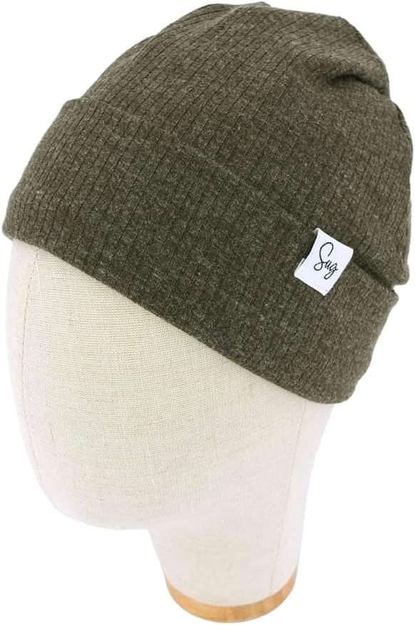 Jersey Beanie Hat for Newborn Baby Boys Girls Silky Satin Lined Hats Bonnet - Image 2