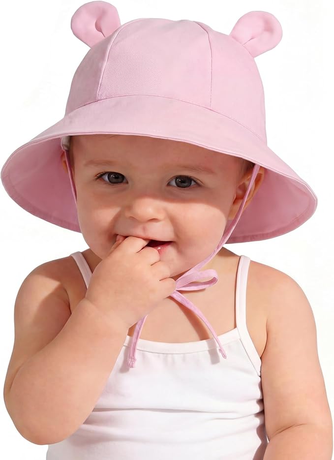 Zando Wide Brim Baby Sun Bucket Hat 0-4T UPF 50+ by ZANDO