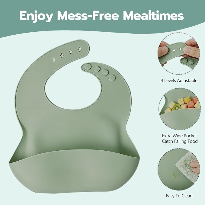 19 Pcs Silicone Baby Feeding Set Eating Essentials - Image 3